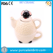 Adorable Cute Sheep White Ceramic Animal Teapot